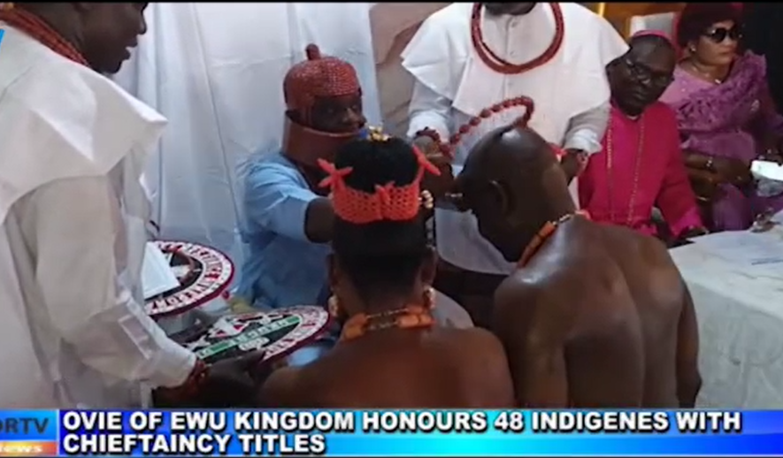Ewu-Urhobo Kingdom Honors 48 Indigenes in Grand Chieftaincy Ceremony